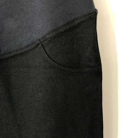 Isabel by Ingrid +Isabel Maternity NWT Women's Crossover Panel Black Jeggings M - Picture 3 of 11
